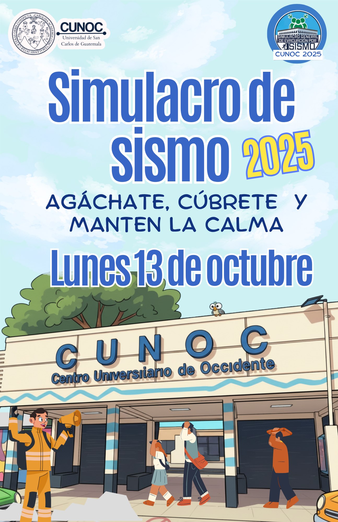 Simulacro de Sismo CUNOC 2025