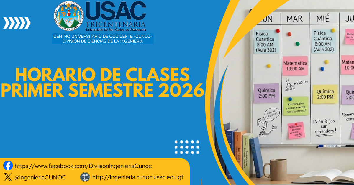 Horario de Clases Primer Semestre 2026