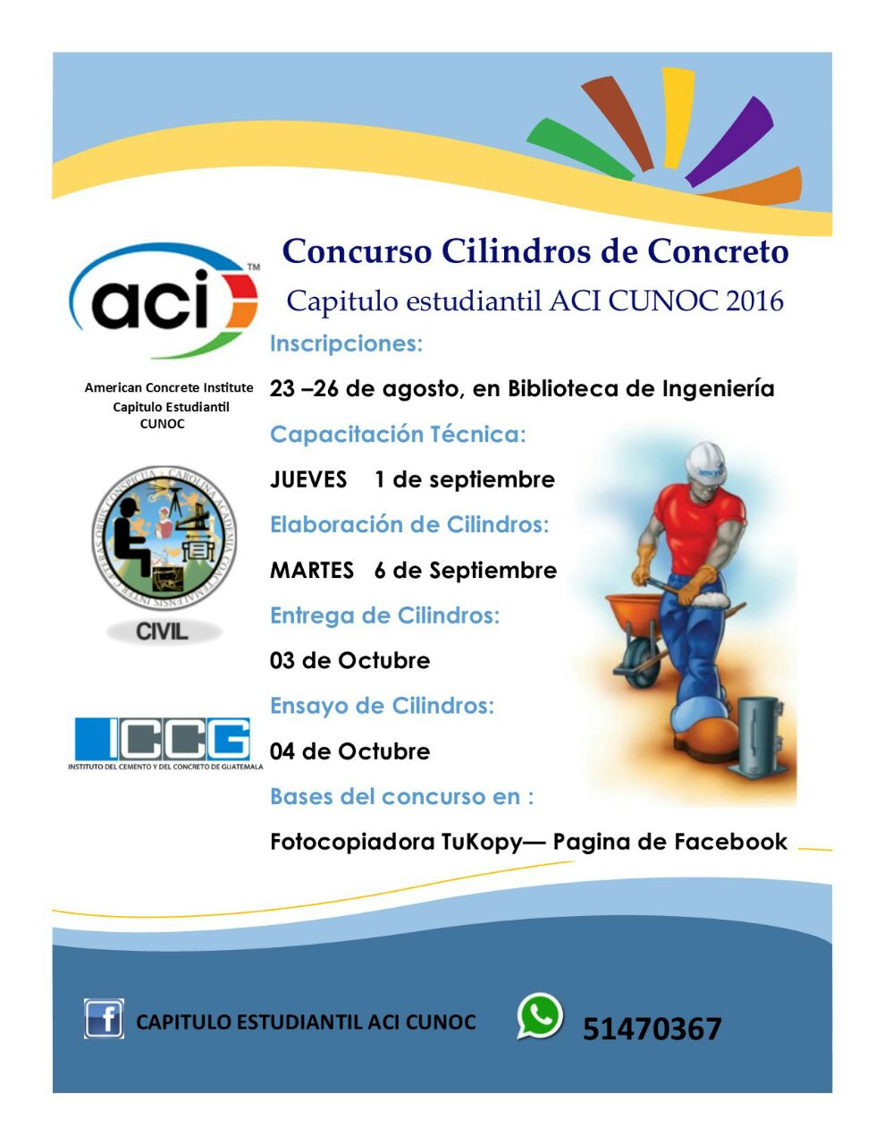 Concurso de Cilindros de Concreto ACI CUNOC 2016