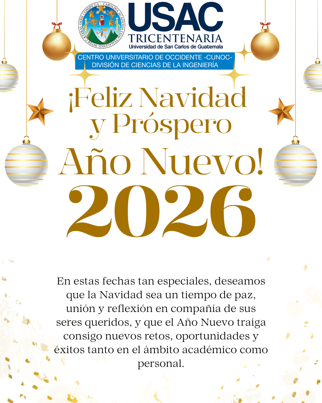 Feliz Navidad y Prospero Año Nuevo 2026