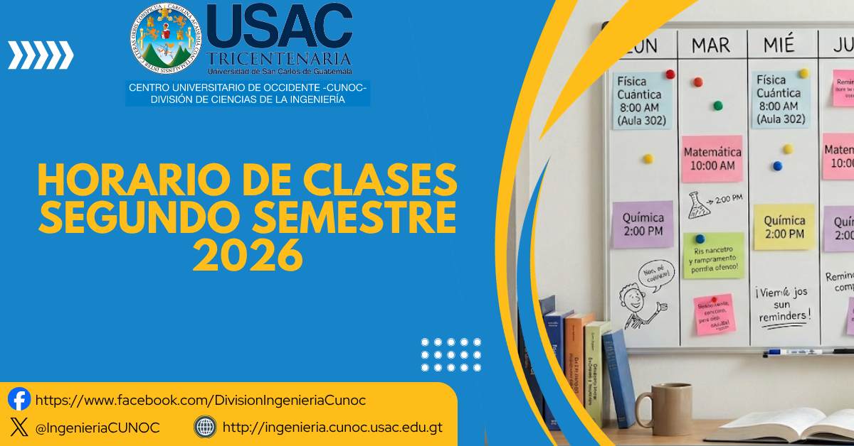 Horario de Clases Segundo Semestre 2026