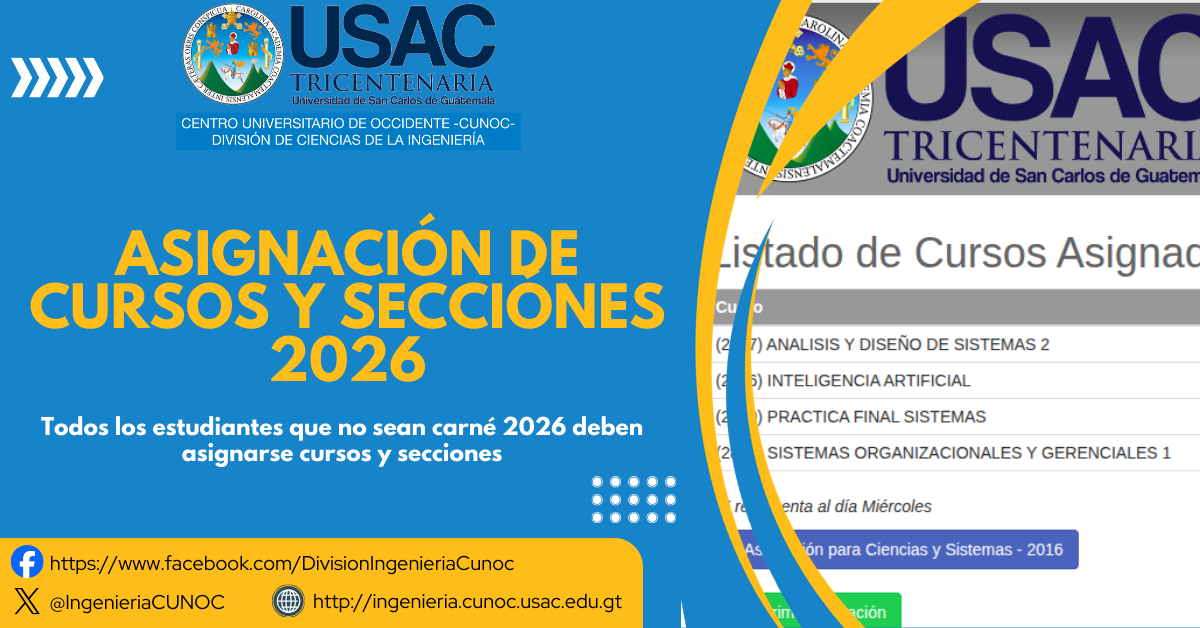 Asignación Primer Semestre 2026