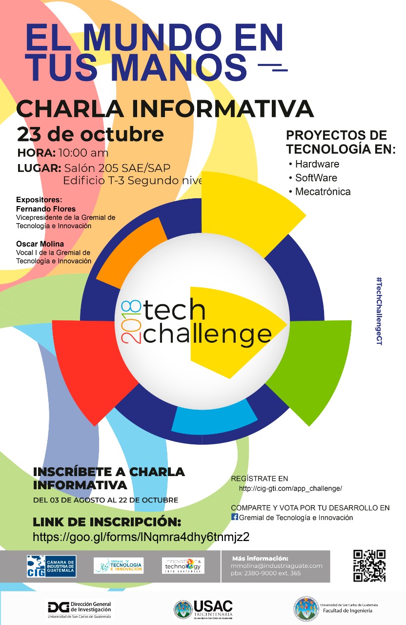 ¿Te gustaría participar en el TECH CHALLENGE 2018?