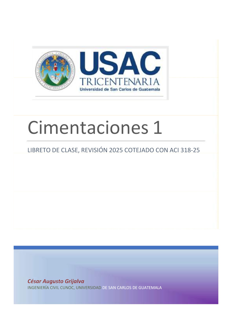 Libro de Cimentaciones 1 - Revisión 2025